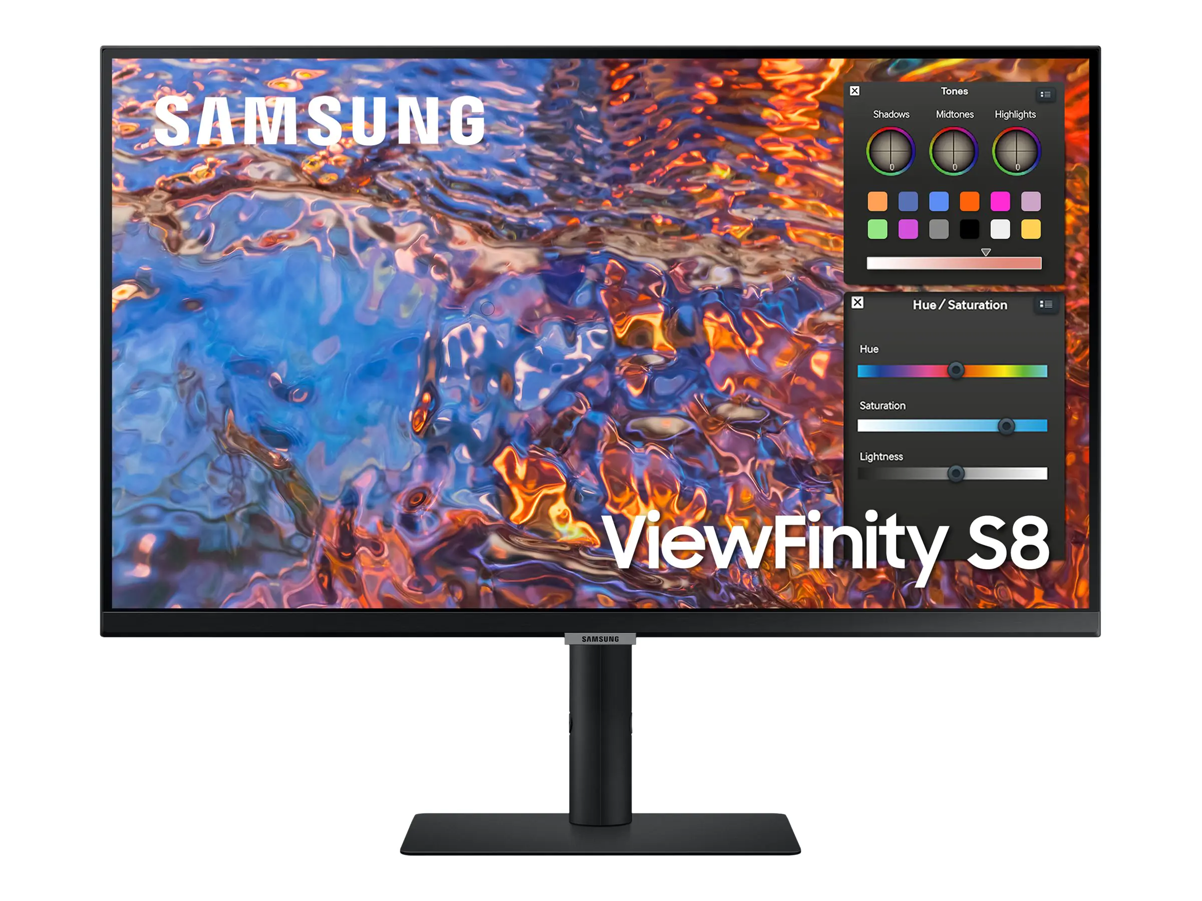 Samsung ViewFinity S8 S27B800PXP - S80PB Series - LED-Monitor - 68 cm (27") - 3840 x 2160 4K @ 60 Hz - IPS - 350 cd/m² - 1000:1 - DisplayHDR 400 - 5 ms - HDMI, DisplayPort, USB-C - Schwarz