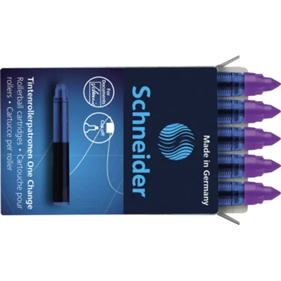 Schneider Tintenrollermine One Change 185408 0,6mm vi 5 St./Pack.