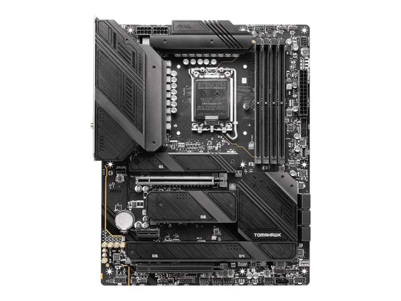 MSI MAG Z790 Tomahawk WIFI - Motherboard - ATX - LGA1700-Sockel - Z790 Chipsatz - USB-C 3.2 Gen 2x2, USB 3.2 Gen 2, USB 3.2 Gen 1, USB-C 3.2 Gen2 - 2.5 Gigabit LAN, Wi-Fi 6E, Bluetooth - Onboard-Grafik (CPU erforderlich) - HD Audio (8-Kanal)