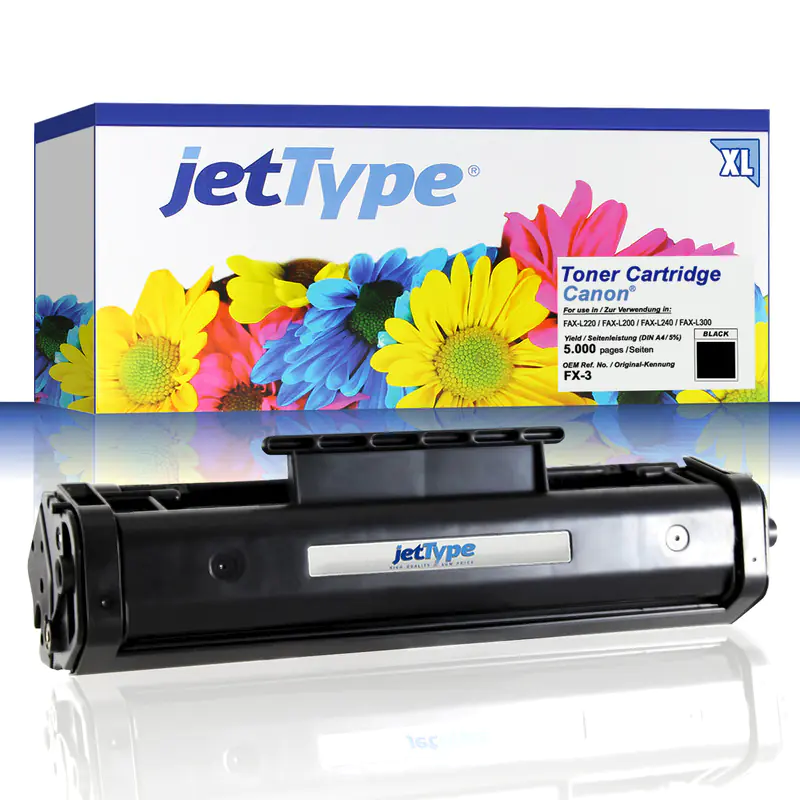 jetType Toner kompatibel zu Canon 1557A003 FX-3 schwarz 2.700 Seiten