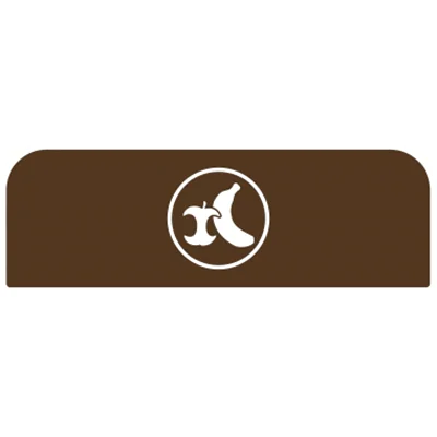 Rubbermaid Hinweisschild 48,9 x 20,36 cm (B x H) Bioabfall Kunststoff