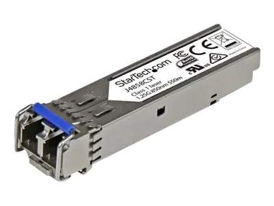 StarTech Gigabit LWL SFP Transceiver Modul - HP J4858C kompatibel - MM LC mit DDM - 550m - 1000Base-SX - SFP (Mini-GBIC)-Transceiver-Modul (gleichwertig mit: HP J4858C) - GigE - 1000Base-SX - LC Multi-Mode - bis zu 550 m - 850 nm - für P/N: IES101G2SFPW,