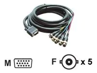 Kramer Electronics Kramer C-GM/5BF Series C-GM /5BF-3 - VGA-Kabel - BNC (W)