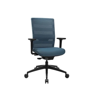 TOPSTAR Bürodrehstuhl SITNESS AIRWORK 45-57cm Synchronmechanik Rolle hart gebremst (für Teppichboden) Kunststoff petrol