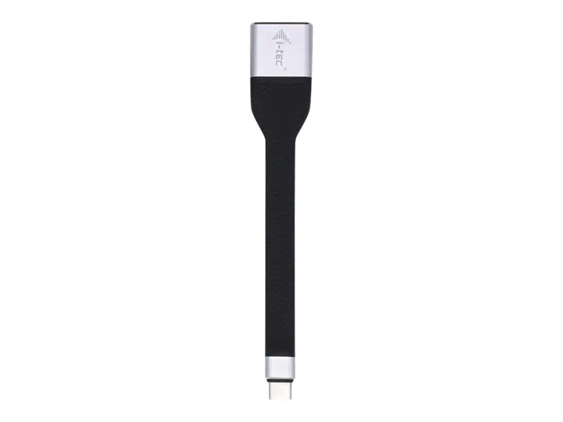 i-Tec USB-C Flat DP Adapter 4K/60 Hz - Adapterkabel - 24 pin USB-C (M) zu DisplayPort (M) - Thunderbolt 3 - 11.5 m - 4K Unterstützung - Schwarz