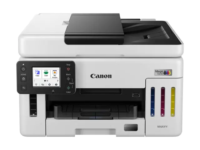 Canon MAXIFY GX6150 MegaTank - Multifunktionsdrucker - Farbe - Tintenstrahl - CISS - Legal (216 x 356 mm), A4 (210 x 297 mm) (Original) - A4/Legal (Medien) - bis zu 24 ipm (Drucken) - 350 Blatt - USB 2.0, Wi-Fi(n), LAN