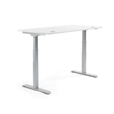 Schreibtisch FLEX MODUL Maße: 2.000 x 605-1.255 x 800 mm (B x H x T) Spanplatte, melaminharzbeschichtet weiß