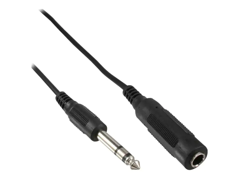 InLine - Audioverlängerungskabel - Stereo-Stecker (W) bis Stereo-Stecker (M) - 5 m - Schwarz