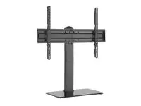 equip - Aufstellung - für LCD-Display / Curved LCD-Display - universal - Kunststoff, stainless steel, Glas - Schwarz - Bildschirmgröße: 94-177.8 cm (37"-70") - Tischmontage