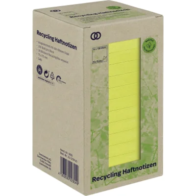 Soennecken Haftnotiz oeco 5878 RC 100Bl. gelb 16St.