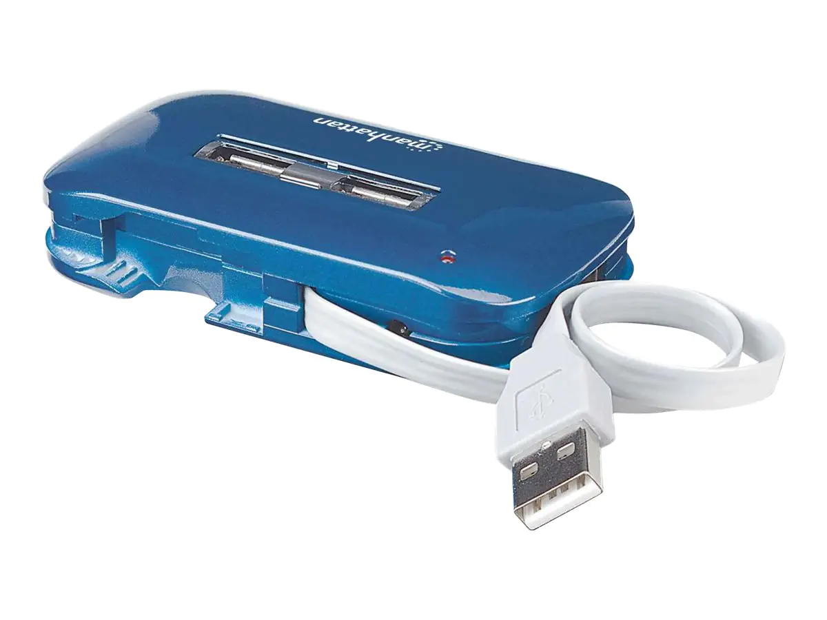 IC Intracom Manhattan Hi-Speed USB 2.0 Ultra Hub - Hub - 7 Anschlüsse 161039