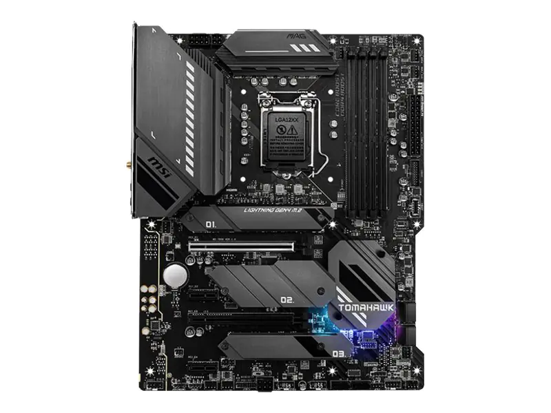 MSI MAG Z590 TOMAHAWK WIFI - Motherboard - ATX - LGA1200-Sockel - Z590 Chipsatz - USB-C Gen2, USB 3.2 Gen 1, USB 3.2 Gen 2, USB-C Gen 2x2 - 2.5 Gigabit LAN, Wi-Fi 6, Bluetooth - Onboard-Grafik (CPU erforderlich) - HD Audio (8-Kanal)