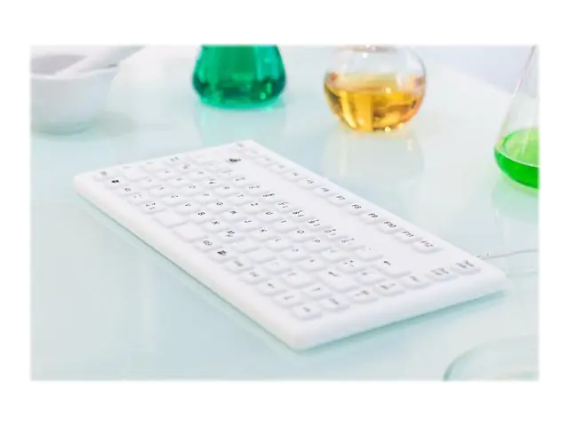 GETT TKG-086-IP68-WHITE - Tastatur - USB - Deutsch - weiß