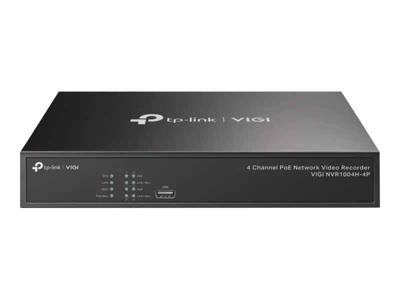 TP-Link VIGI NVR1004H-4P V1 - NVR - 4 Kanäle - netzwerkfähig