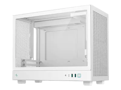 Deepcool CH160 PLUS WH - Micro-ATX - micro ATX - Seitenteil mit Fenster (gehärtetes Glas)