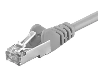 goobay - Netzwerkkabel - RJ-45 (M) zu RJ-45 (M) - 10 m - Foiled Unshielded Twisted Pair (F/UTP) - CAT 5e - geformt, ohne Haken - Grau