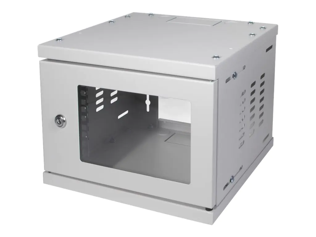 LogiLink SOHO - Gehäuse - geeignet für Wandmontage - Hellgrau, RAL 7035 - 4U - 25.4 cm (10")