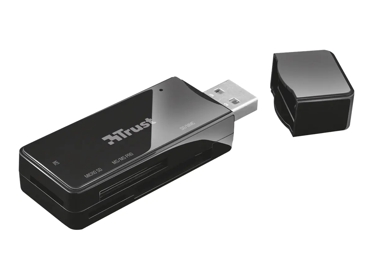 Trust NANGA - Kartenleser (MS, SD, microSD, MS Micro) - USB 2.0