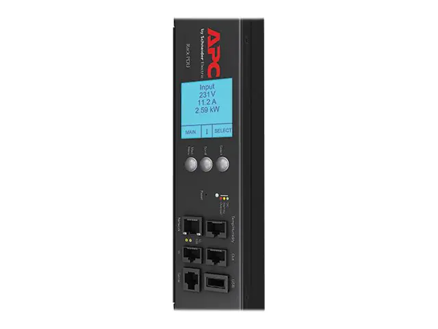 APC Metered-by-Outlet with Switching Rack PDU ZeroU 2G - Stromverteilungseinheit (Rack - einbaufähig) - Wechselstrom 200/208/230 V - Ethernet 10/100 - Eingabe, Eingang IEC 60309 - Ausgangsanschlüsse: 24 - 0U - Schwarz - für P/N: SMX1500RMNCUS, SRT1000RMXL
