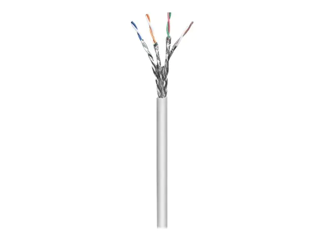 Intellinet Network Bulk Cat7 Cable, 23 AWG, Solid Wire, 305m, Grey, Copper, S/FTP, LSZH, CPR-Dca Rated, Drum - Bulkkabel - 305 m - SFTP, PiMF - CAT 7 - halogenfrei, robust - Grau