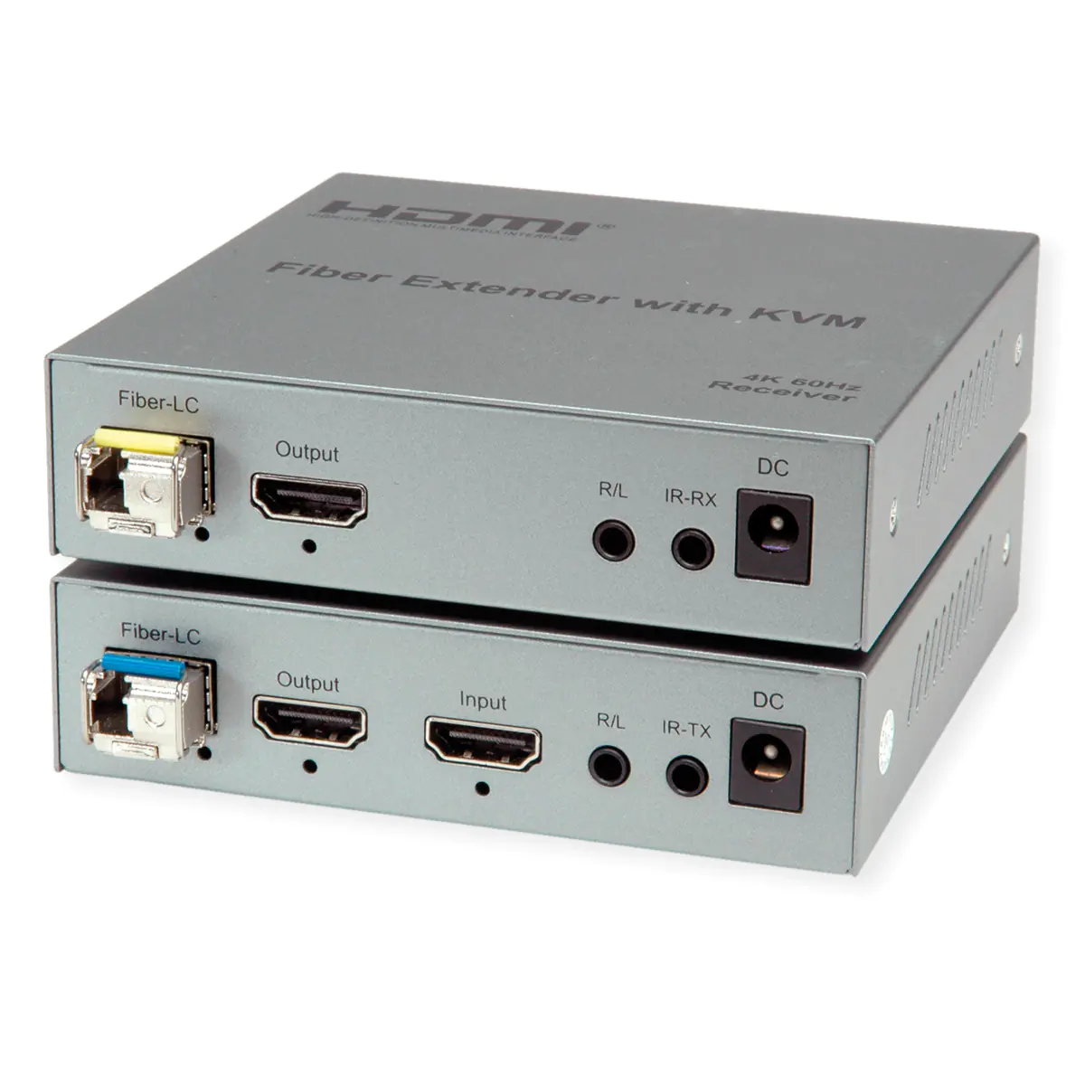 ROLINE KVM-Verlängerung via LWL USB+ HDMI 4K60 20km