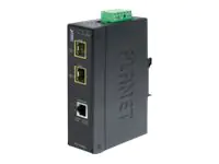 Planet IGT-1205AT - Medienkonverter - GigE - 10Base-T, 100Base-TX, 1000Base-T - RJ-45 / SFP (mi