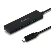 MEDIARANGE MRCS508 - USB 3.2 Gen 1 (3.1 Gen 1) Type-C - USB 3.2 Gen 1 (3.1 Gen 1) Type-A - 5000 Mbit/s - Schwarz - 0,1 m - 5 V