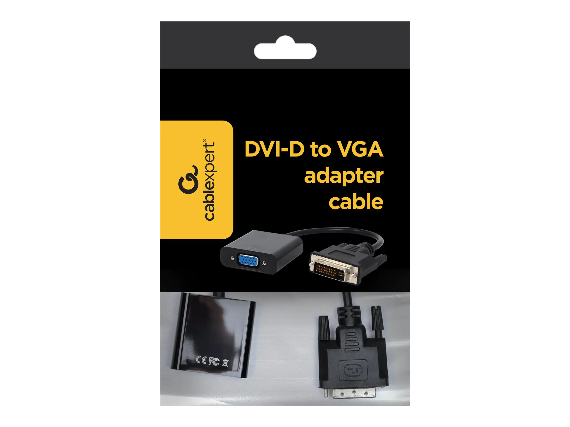 Gembird Cablexpert A-DVID-VGAF-01 - Videoadapter - DVI-D männlich zu HD-15 (VGA)