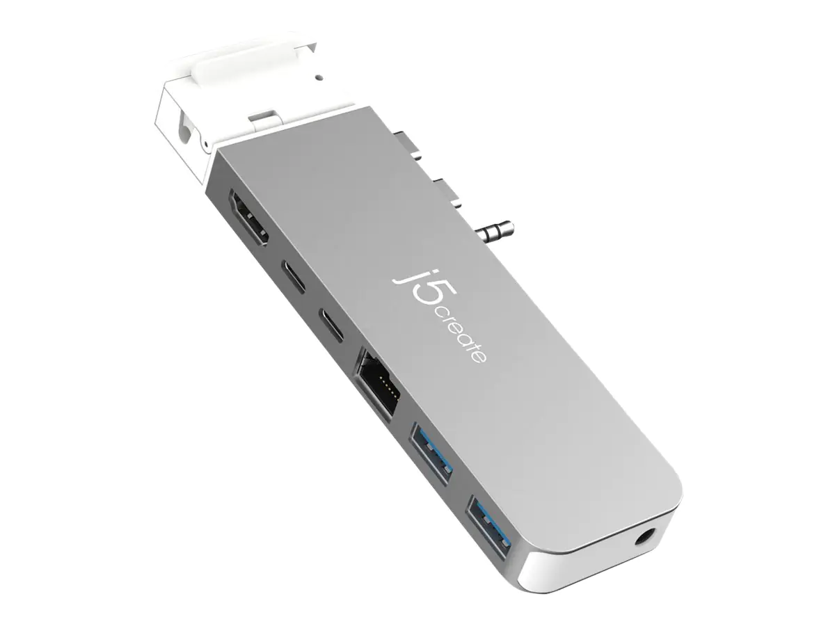 J5Create JCD395 - Dockingstation - USB4 x 2 - HDMI, USB4 - 1GbE - für Apple MacBook Air (Mitte 2022); MacBook Pro (14.2 Zoll, 16.2 Zoll)