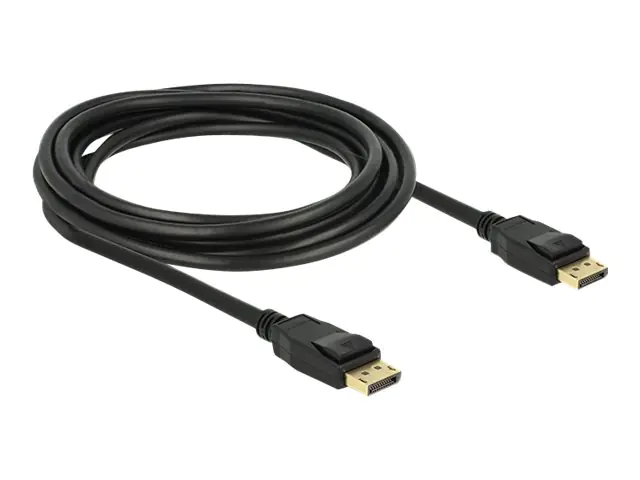 DeLOCK - DisplayPort-Kabel - DisplayPort (M) bis DisplayPort (M) - 3 m - eingerastet - Schwarz