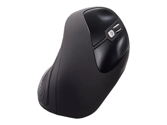 Perixx Perimice-515 II - Vertikale Maus - ergonomisch - Für Rechtshänder - optisch - 6 Tasten - kabelgebunden - USB - Schwarz