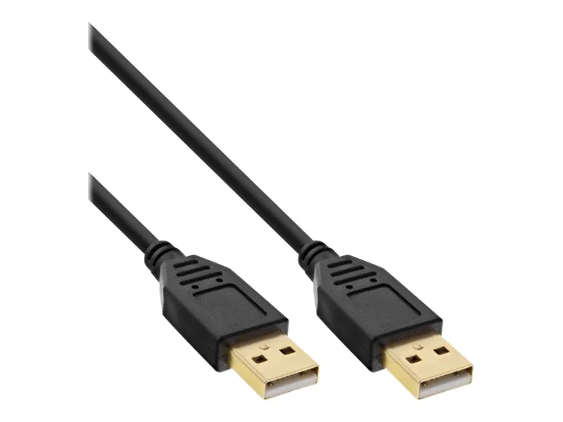 InLine - USB-Kabel - USB (M) zu USB (M) - 5 m - Schwarz