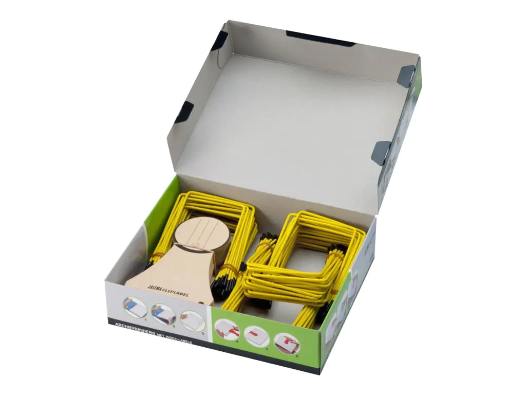 Jalema Atlanta PLI-FIX - Clip-Befestigungsmechanismus - Gelb (Packung mit 100) 2639800000