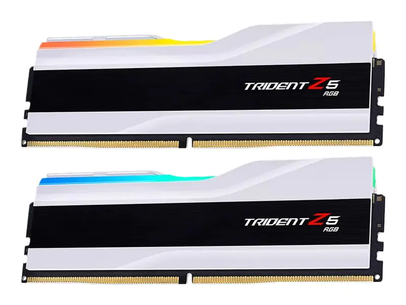 G.Skill Trident Z5 RGB - DDR5 - Kit - 48 GB: 2 x 24 GB - DIMM 288-PIN - 8400 MHz / PC5-67200 - CL40 - 1.4 V - ungepuffert - on-die ECC - Mattes Weiß