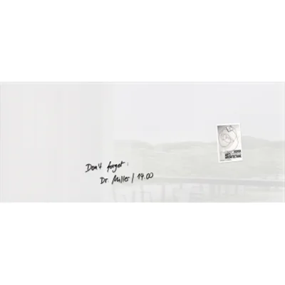 SIGEL Magnetboard Artverum GL241 1.300x550x15mm Glas Super-Weiß