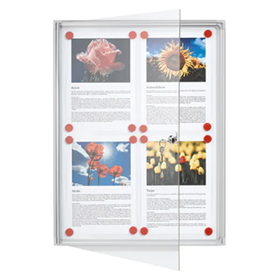 Franken Schaukasten X-tra! Line FSA4 für 4x DIN A4 Aluminium