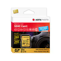 AGFA SDXC UHS II 64GB Professional High Speed U3 V90 - Extended Capacity SD (SDXC)