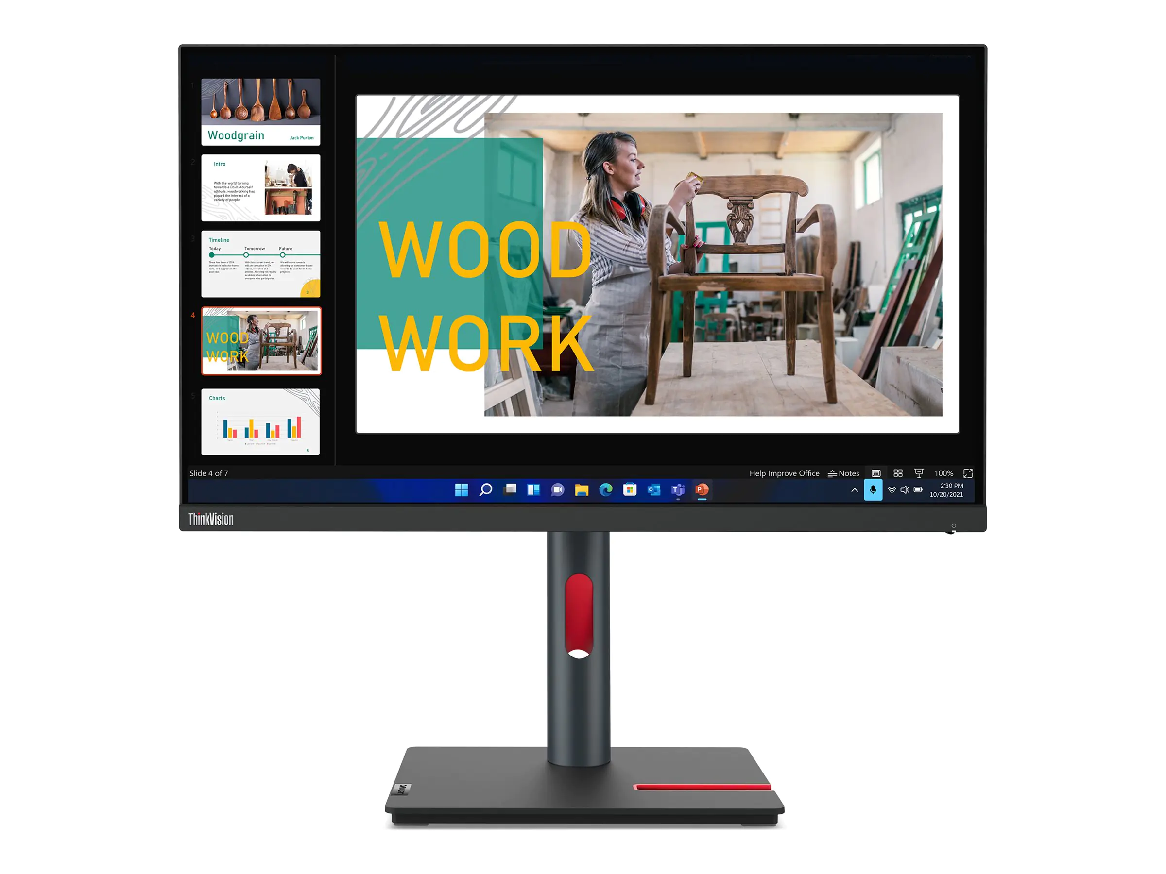 Lenovo P24q-30 - LED-Monitor - 60.5 cm (23.8") - 2560 x 1440 QHD @ 60 Hz - IPS - 300 cd/m² - 1000:1 - 4 ms - HDMI, DisplayPort - Raven Black - für ThinkCentre neo 70t 11YU; ThinkPad P15 Gen 2 20YQ