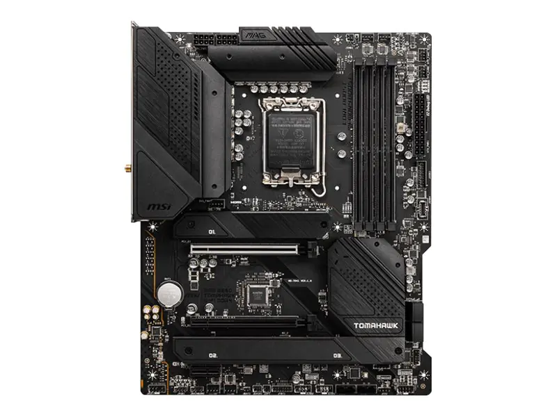 MSI MAG B660 TOMAHAWK WIFI DDR4 - Motherboard - ATX - LGA1700-Sockel - B660 Chipsatz - USB-C Gen2, USB 3.2 Gen 1, USB 3.2 Gen 2, USB-C Gen 2x2 - 2.5 Gigabit LAN, Wi-Fi 6, Bluetooth - Onboard-Grafik (CPU erforderlich) - HD Audio (8-Kanal)