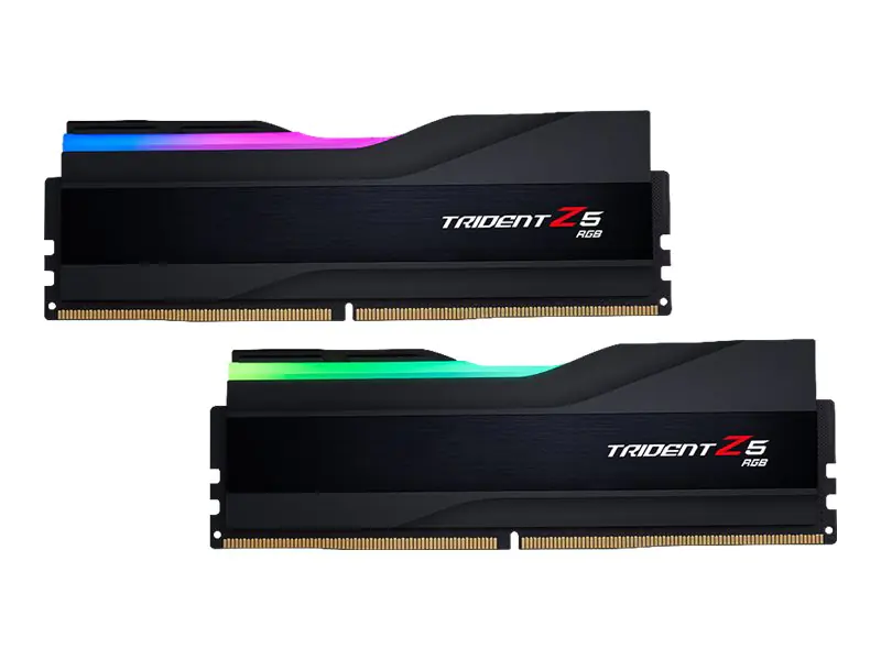 G.Skill Trident Z5 RGB - DDR5 - Kit - 32 GB: 2 x 16 GB - DIMM 288-PIN - 6000 MHz / PC5-48000 - CL32 - 1.35 V - ungepuffert - non-ECC - mattschwarz