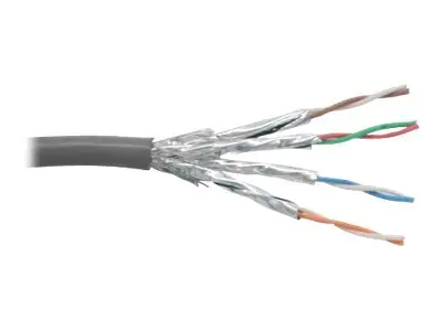 InLine - Bulkkabel - 100 m - SSTP-Kabel - CAT 6 - verseilt - Grau