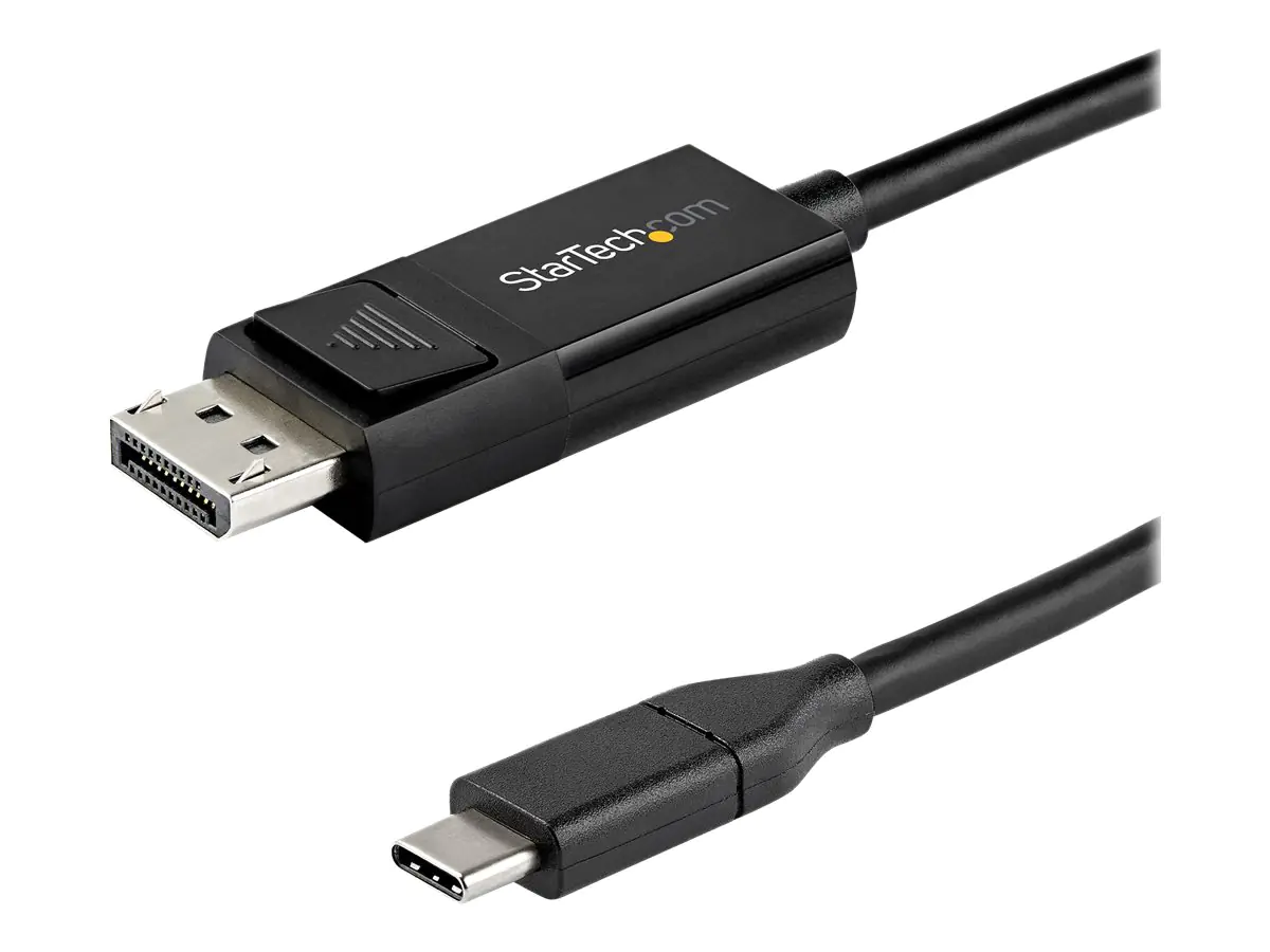 StarTech 6ft/2m USB C to DisplayPort 1.4 Cable 8K 60Hz/4K, Bidirectional DP to USB-C or USB-C to DP Reversible Video Adapter Cable, HBR3/HDR/DSC, USB Type C/Thunderbolt 3 Monitor Cable - 8K USB-C to DP Cable - DisplayPort-Kabel - 24 pin USB-C (M) zu Displ