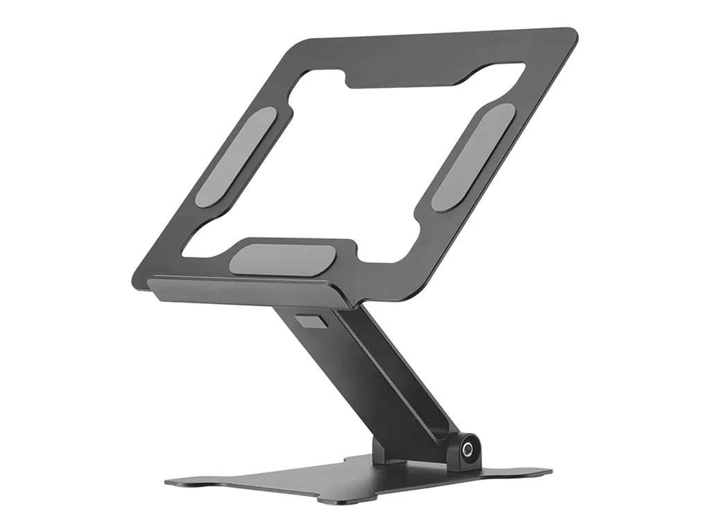 Neomounts - Aufstellung - faltbar - für Notebook - Aluminium - Schwarz - Bildschirmgröße: 27.9-38.1 cm (11"-15")