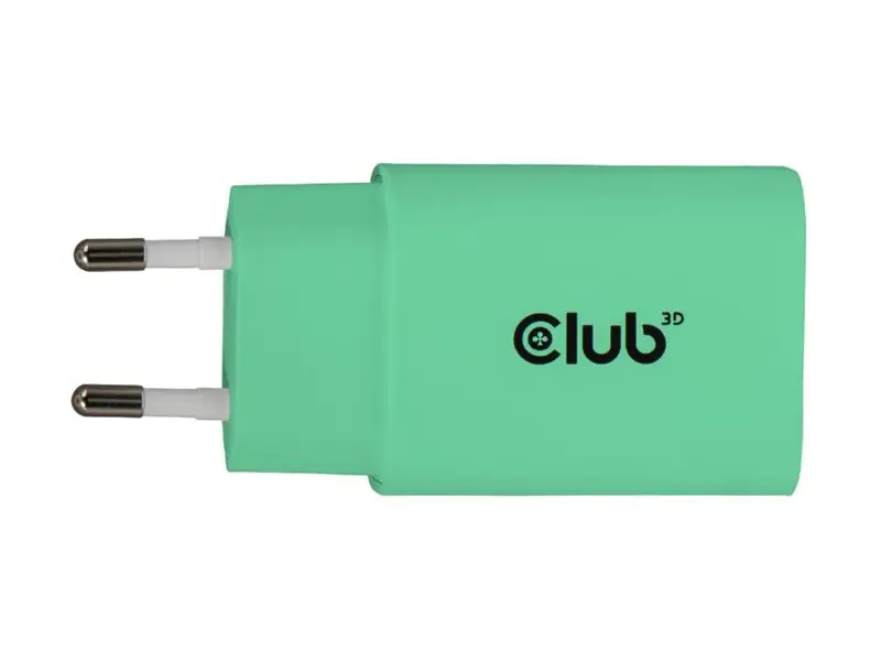Club 3D Lifestyle Ladegerät USB-C 30Watt 2Stk grün retail