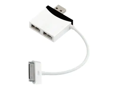 Logilink USB 2.0 Hub 2-Port with Dock connector Ca ble - Hub - 2 x Hi-Speed USB UA0181