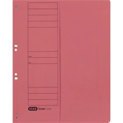 ELBA Ösenhefter 100551882 DIN A4 Vorderd. halb kaufm. Heft. rot