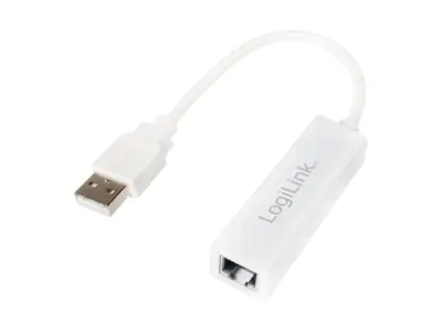 LogiLink USB 2.0 to Fast Ethernet RJ45 Adapter - Netzwerkadapter - USB 2.0 - 10/100 Ethernet