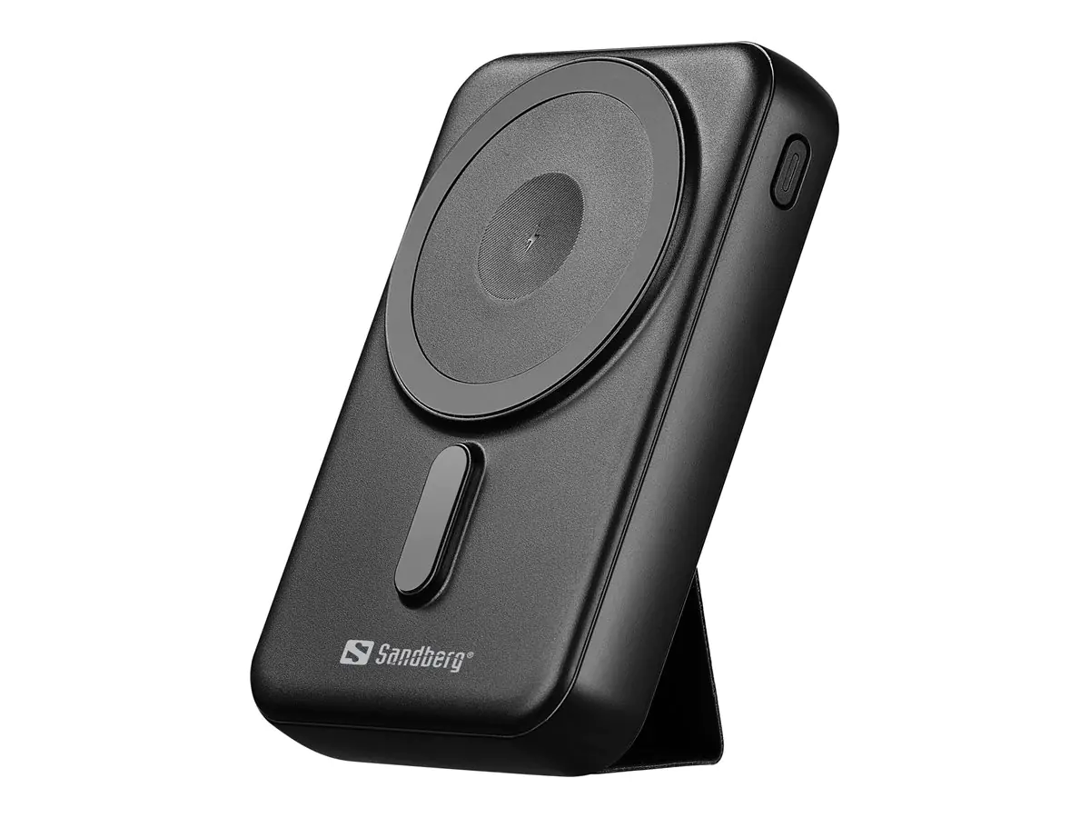 Sandberg - Kabelloses Ladegerät - 10 Watt - 2 Ausgabeanschlussstellen (USB Typ A, 24 pin USB-C)