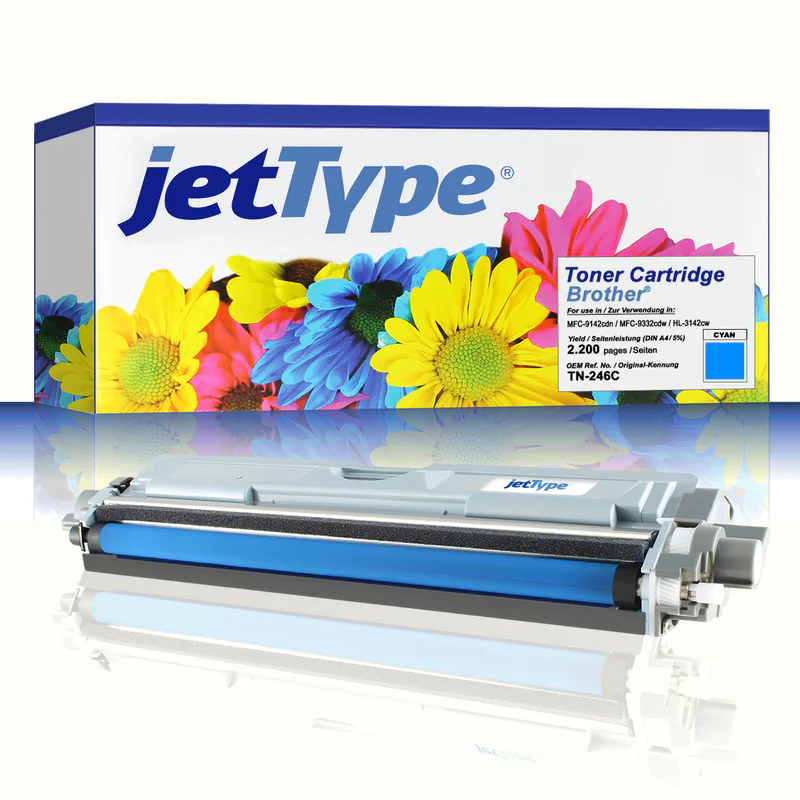 jetType Toner kompatibel zu Brother TN-246C cyan 2.200 Seiten 1 Stück
