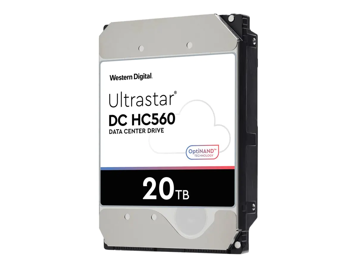 WD Ultrastar DC HC560 - Festplatte - 20 TB - intern - 3.5" (8.9 cm) - SAS 12Gb/s - 7200 rpm - Puffer: 512 MB